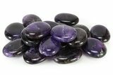 1.5" Polished, Deep Purple Amethyst Pocket Stone - Uruguay - Photo 4